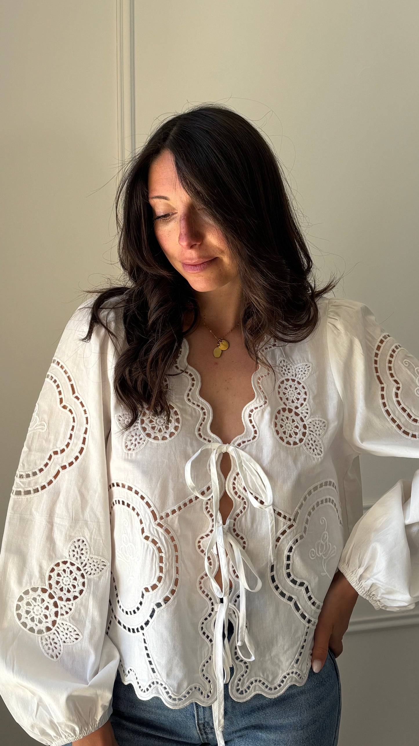 Blouse OLIE - Blanc