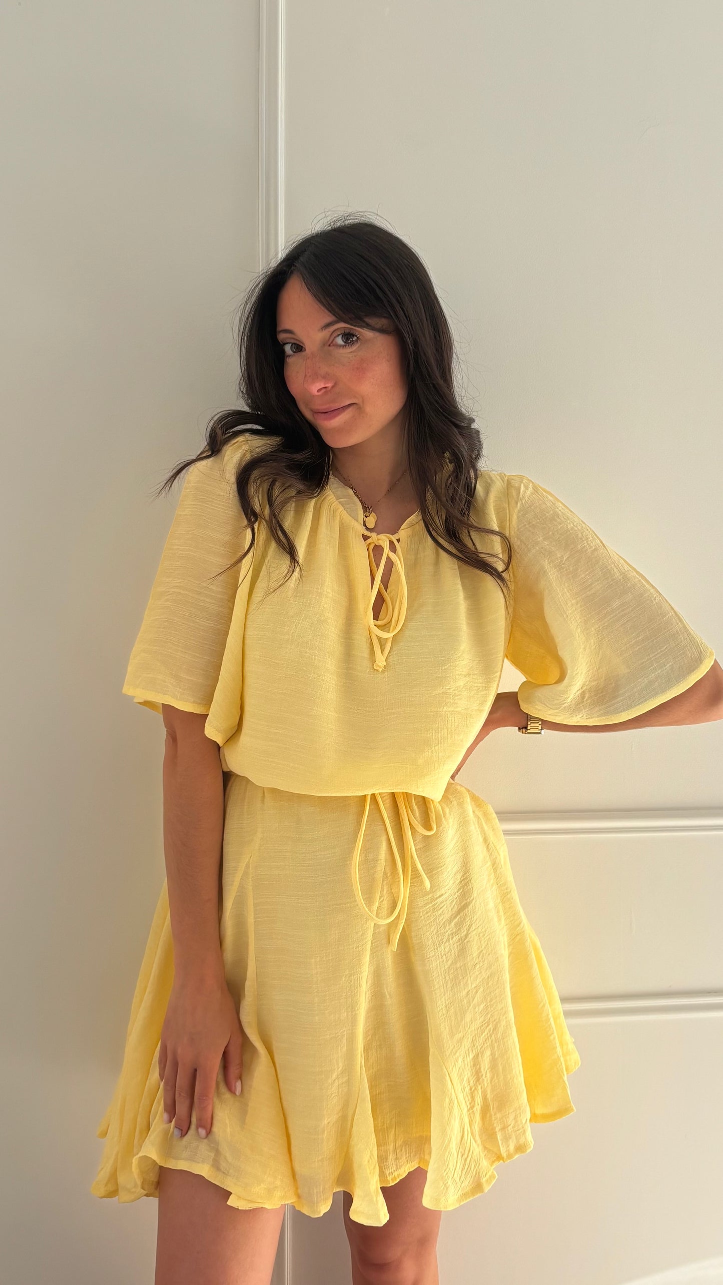 Robe AMANDINE - Jaune