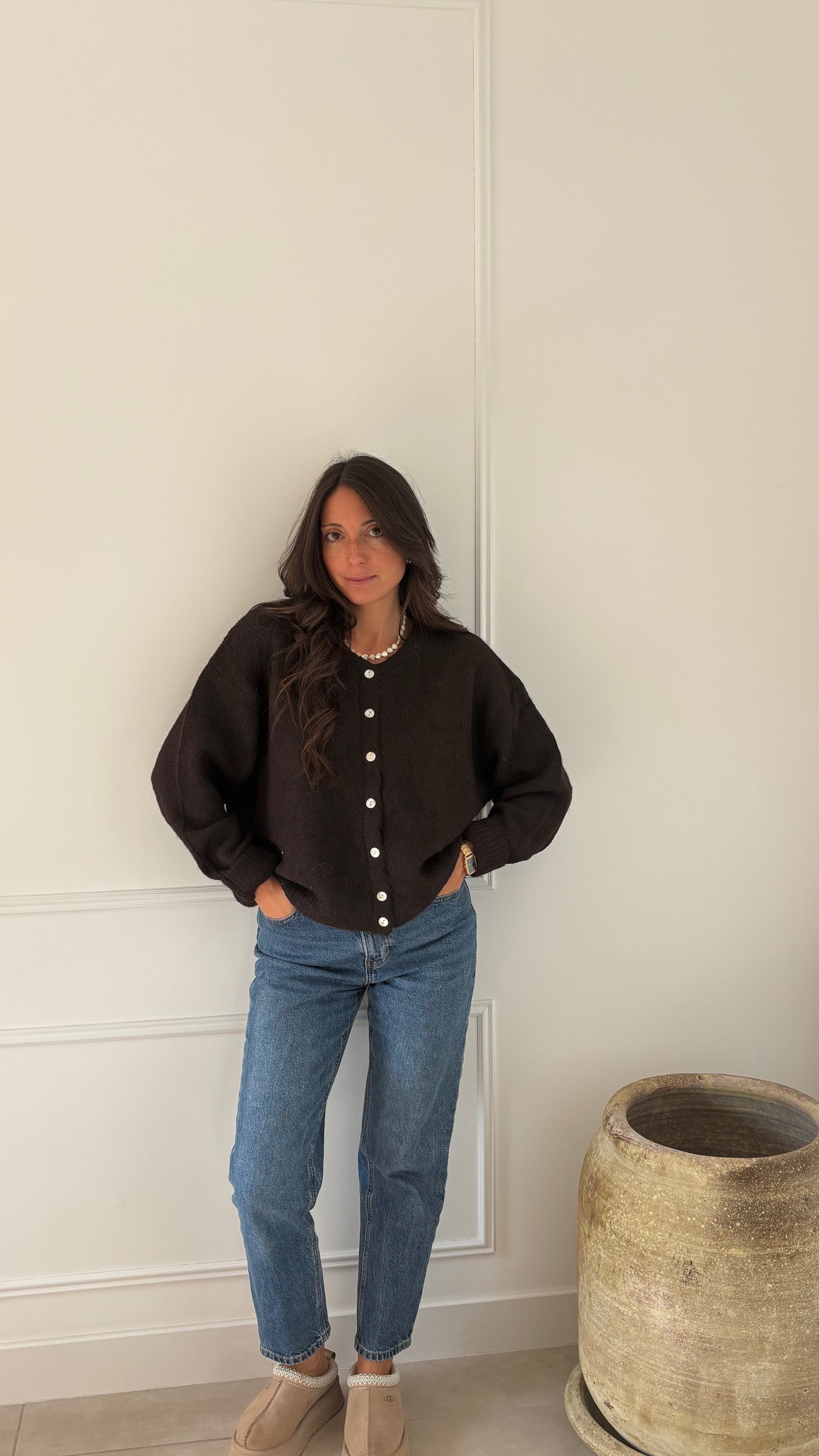 Gilet CELESTE - Chocolat