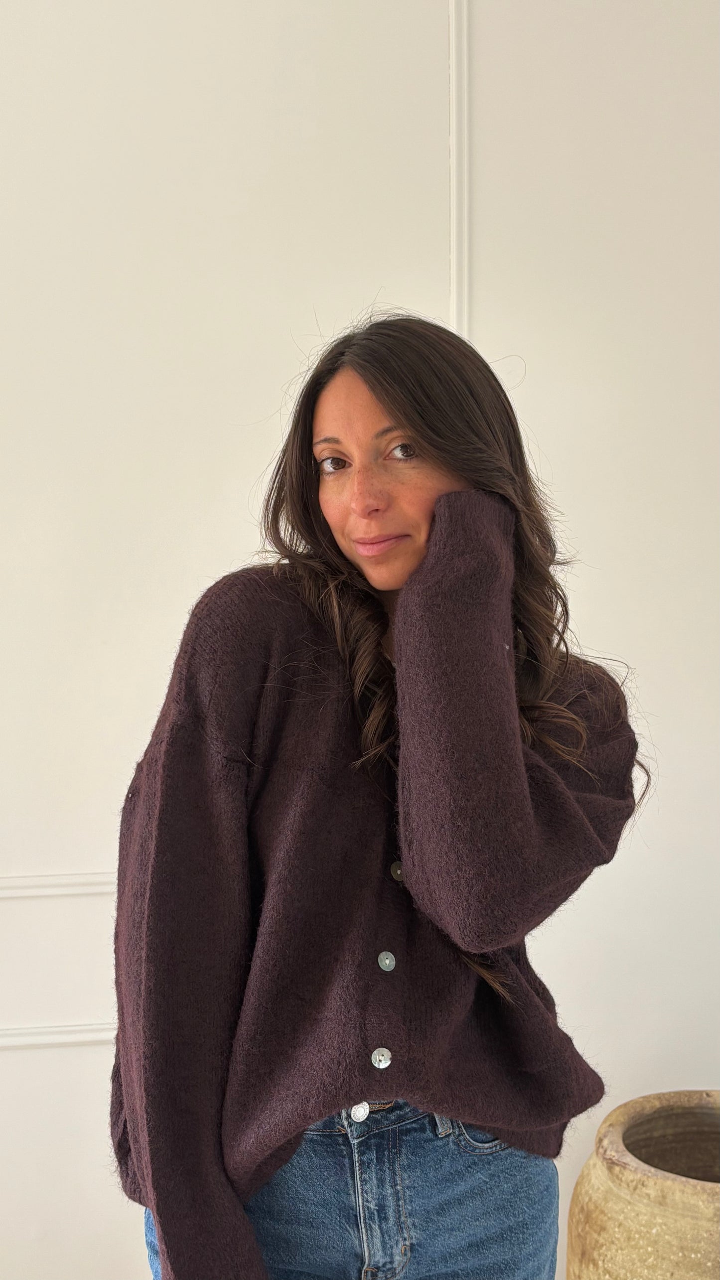 Gilet CELESTE - Prune