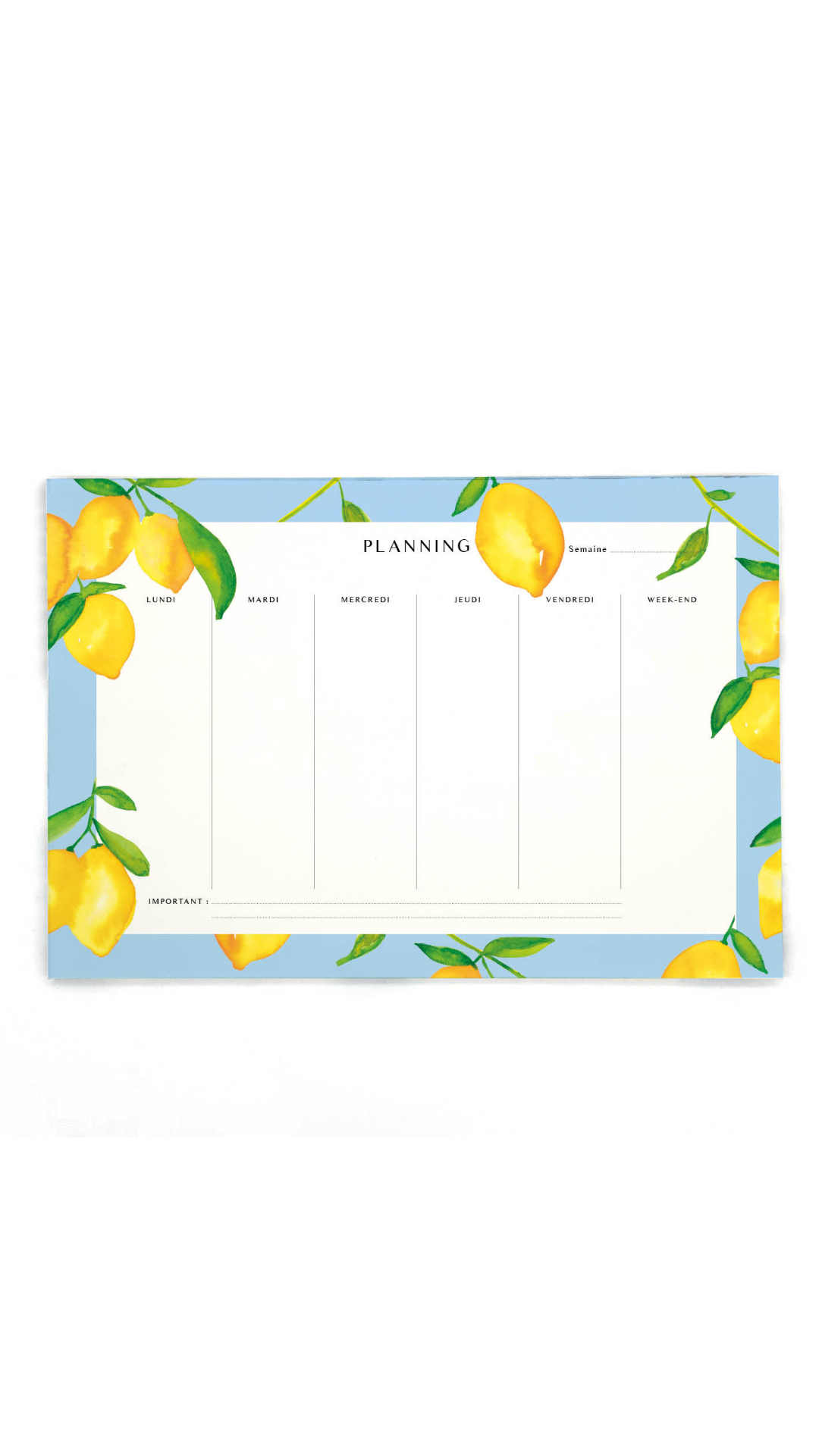 Semainier - QUARTIER LIBRE