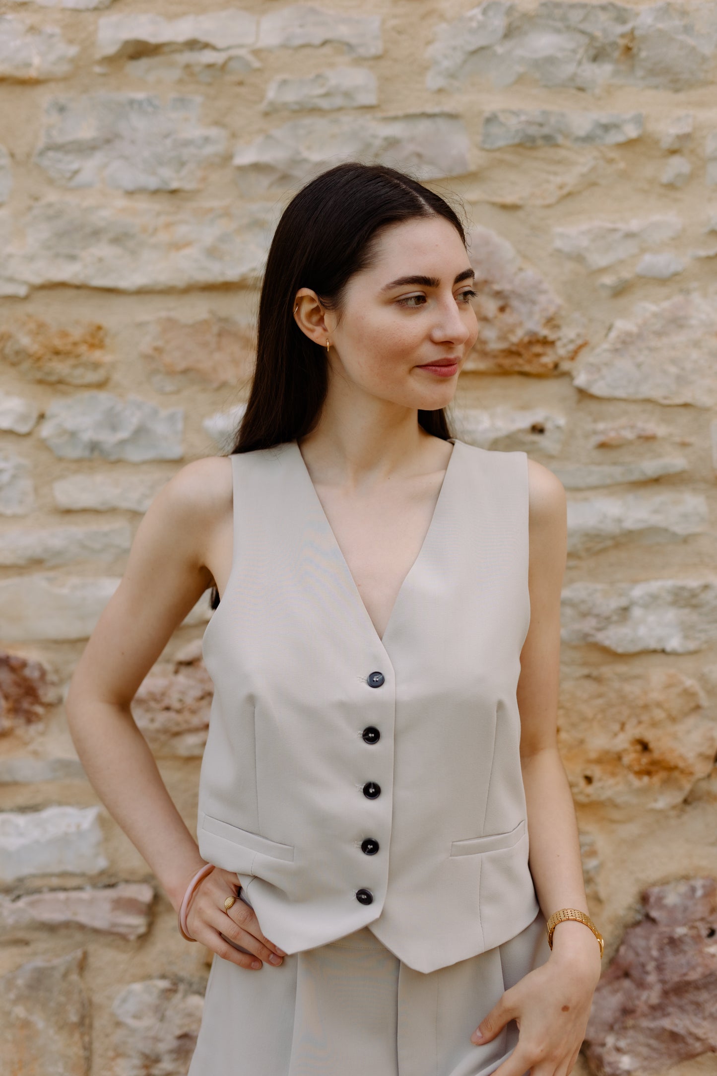 Gilet CHARLY - Beige