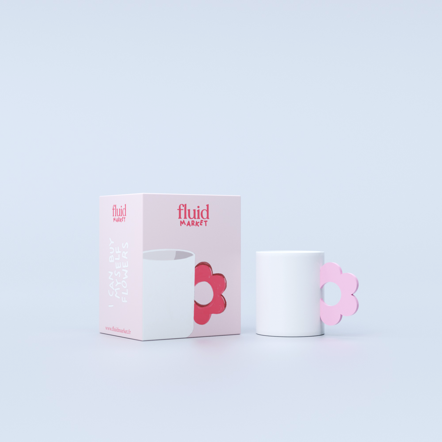 MUG FLOWER ROSE - FLUID MARKET