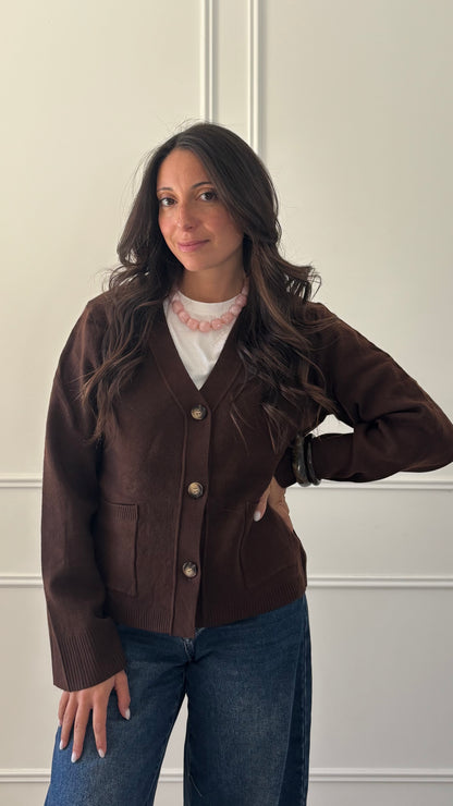 Cardigan MÉLODIE - Marron
