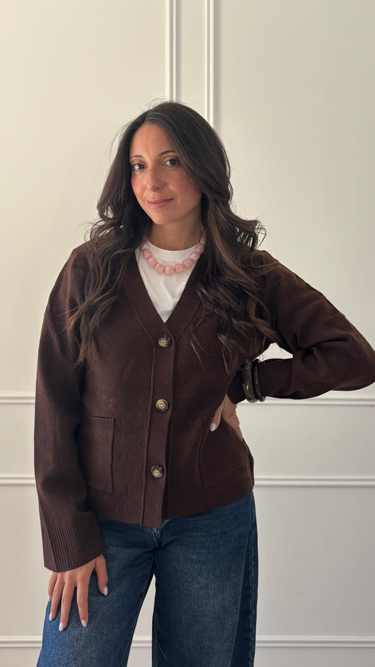 Cardigan MÉLODIE - Marron