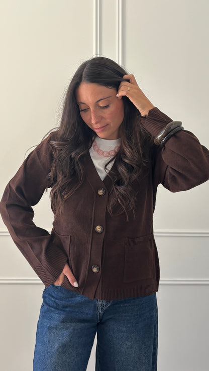 Cardigan MÉLODIE - Marron