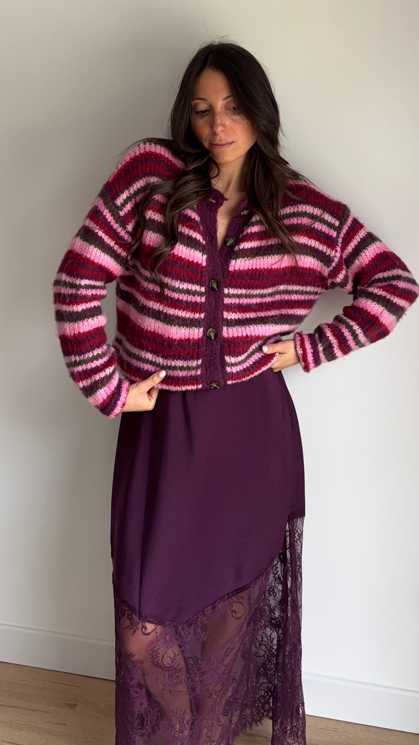 Jupe Camille - PRUNE