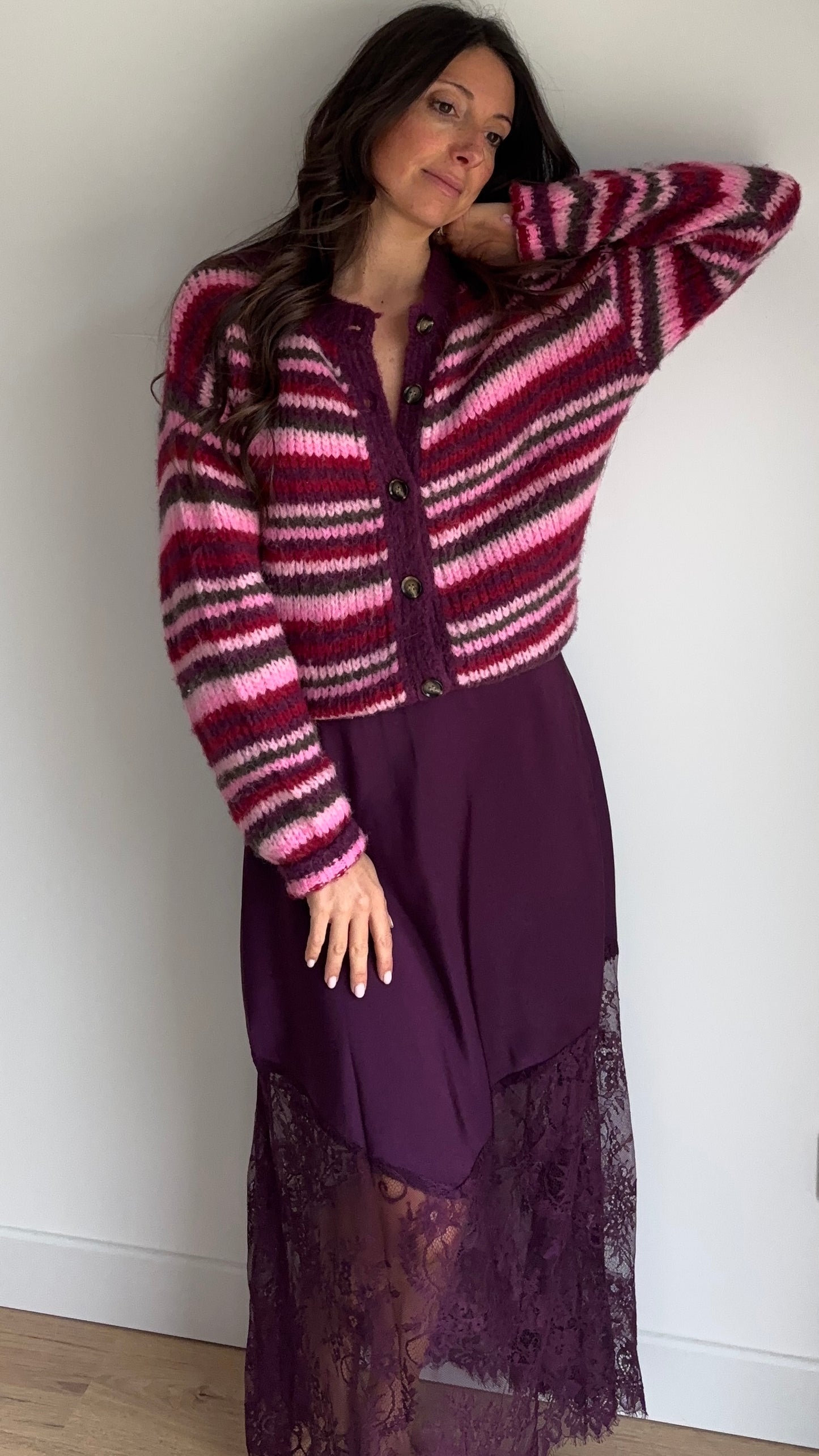 Jupe Camille - PRUNE