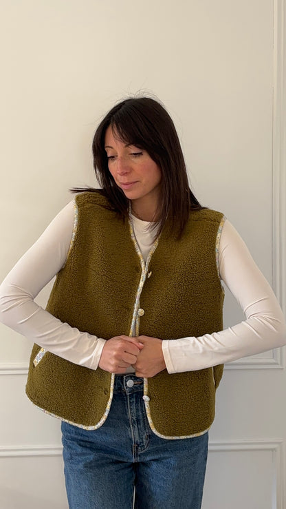 Veste sans manche ANAIS - Kaki