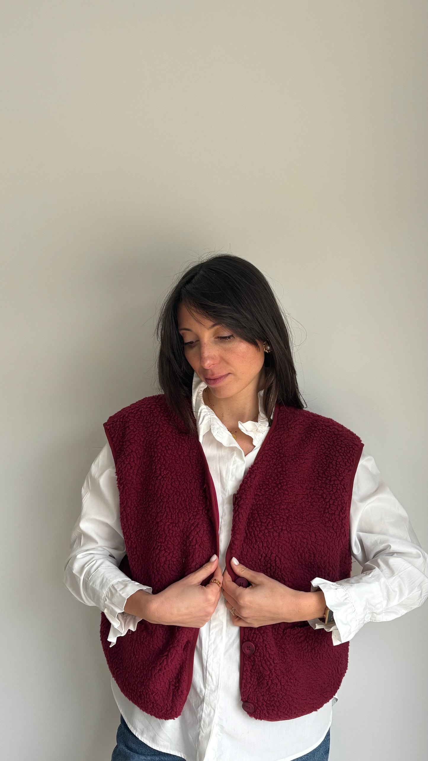 Gilet sans manche EMMA - Bordeaux