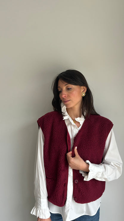 Gilet sans manche EMMA - Bordeaux