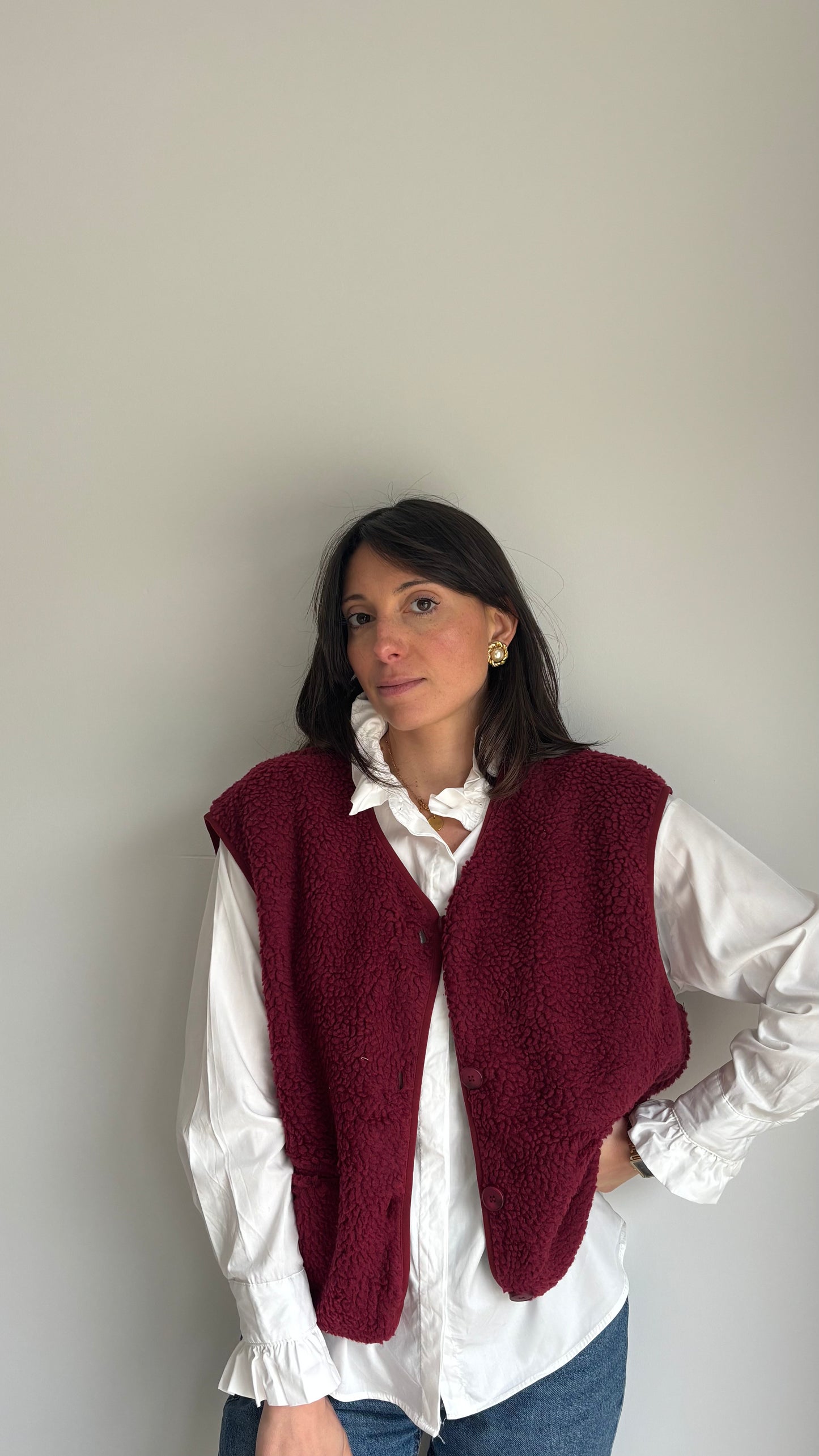 Gilet sans manche EMMA - Bordeaux