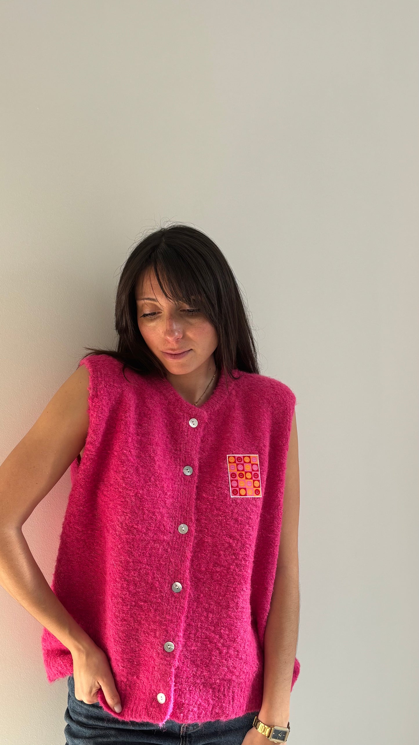 Gilet sans manche LUC - Fuchsia