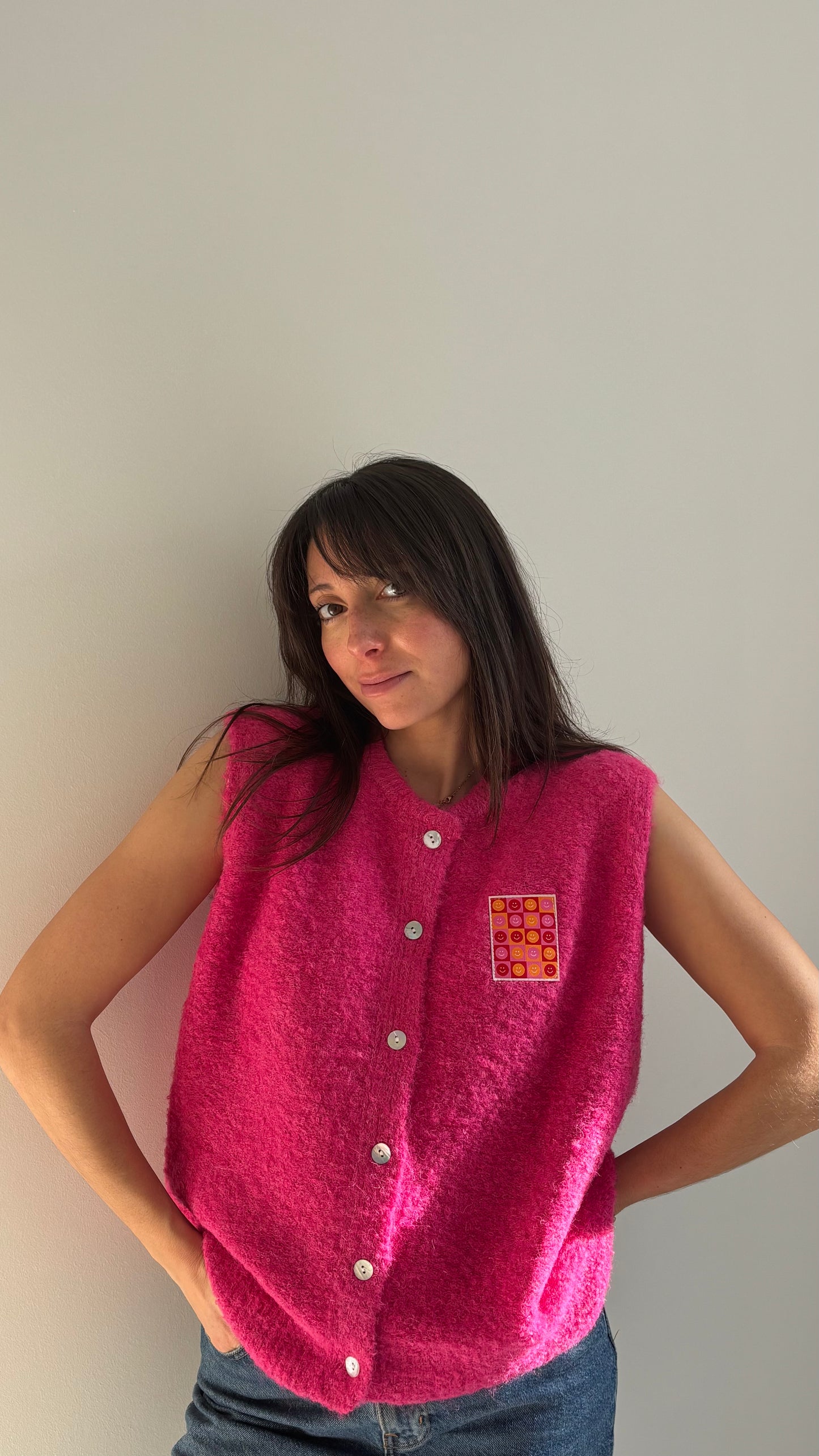 Gilet sans manche LUC - Fuchsia