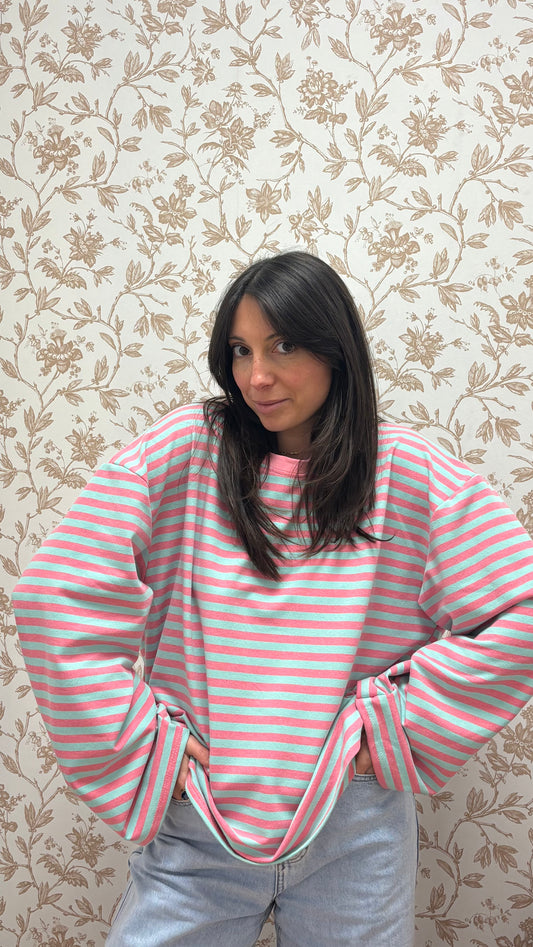 Marinière VALENTINE - Rose / Bleu