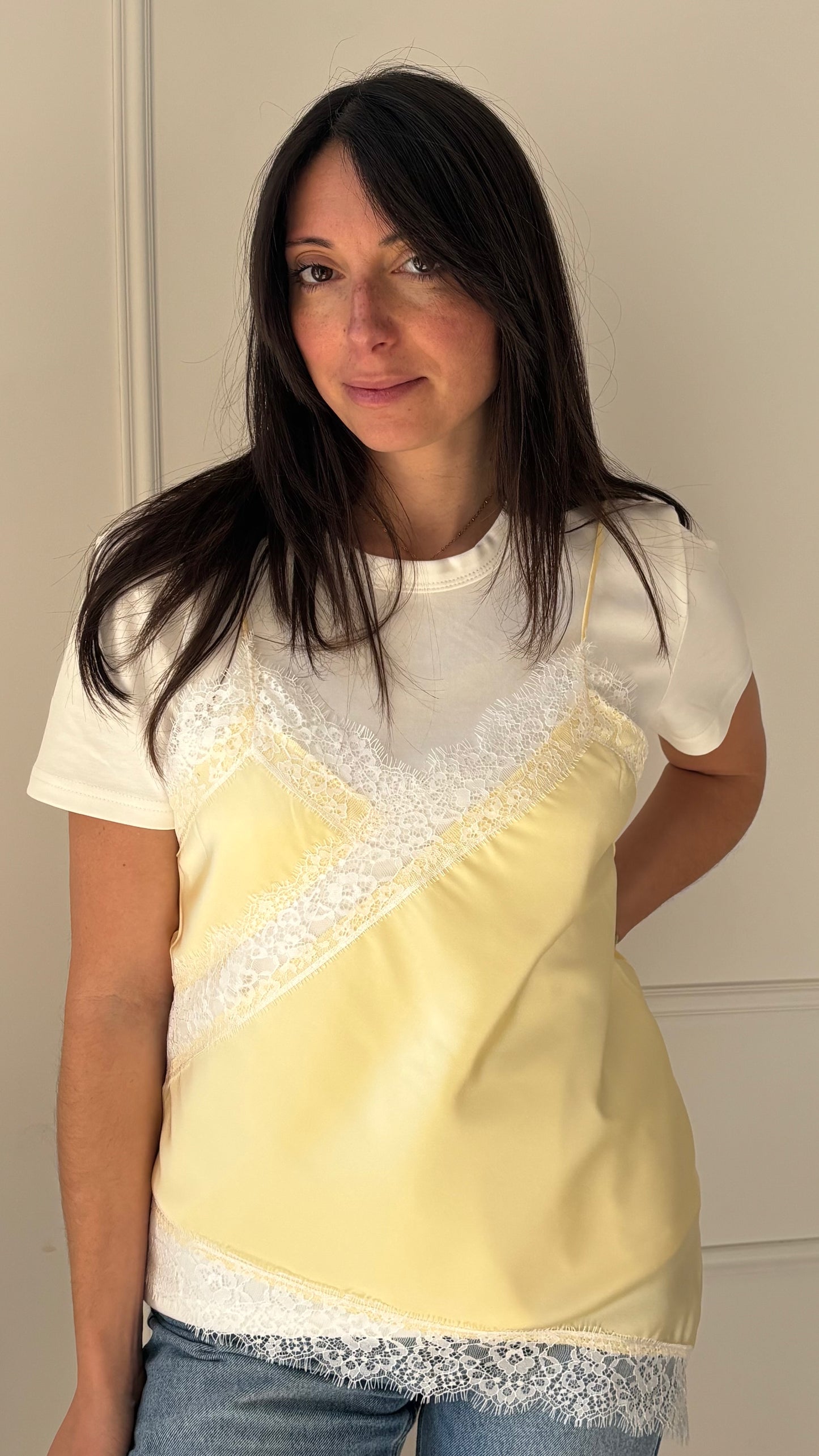 Top BIANCA - Jaune