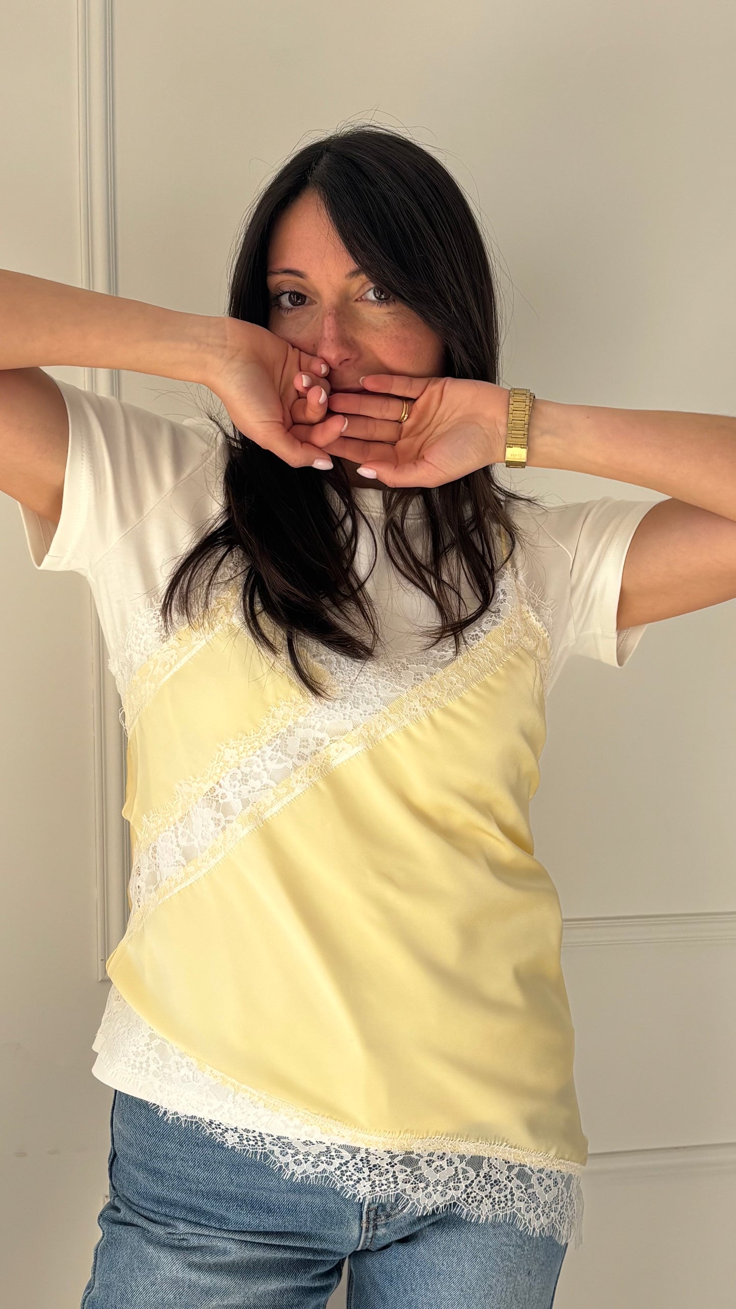 Top BIANCA - Jaune