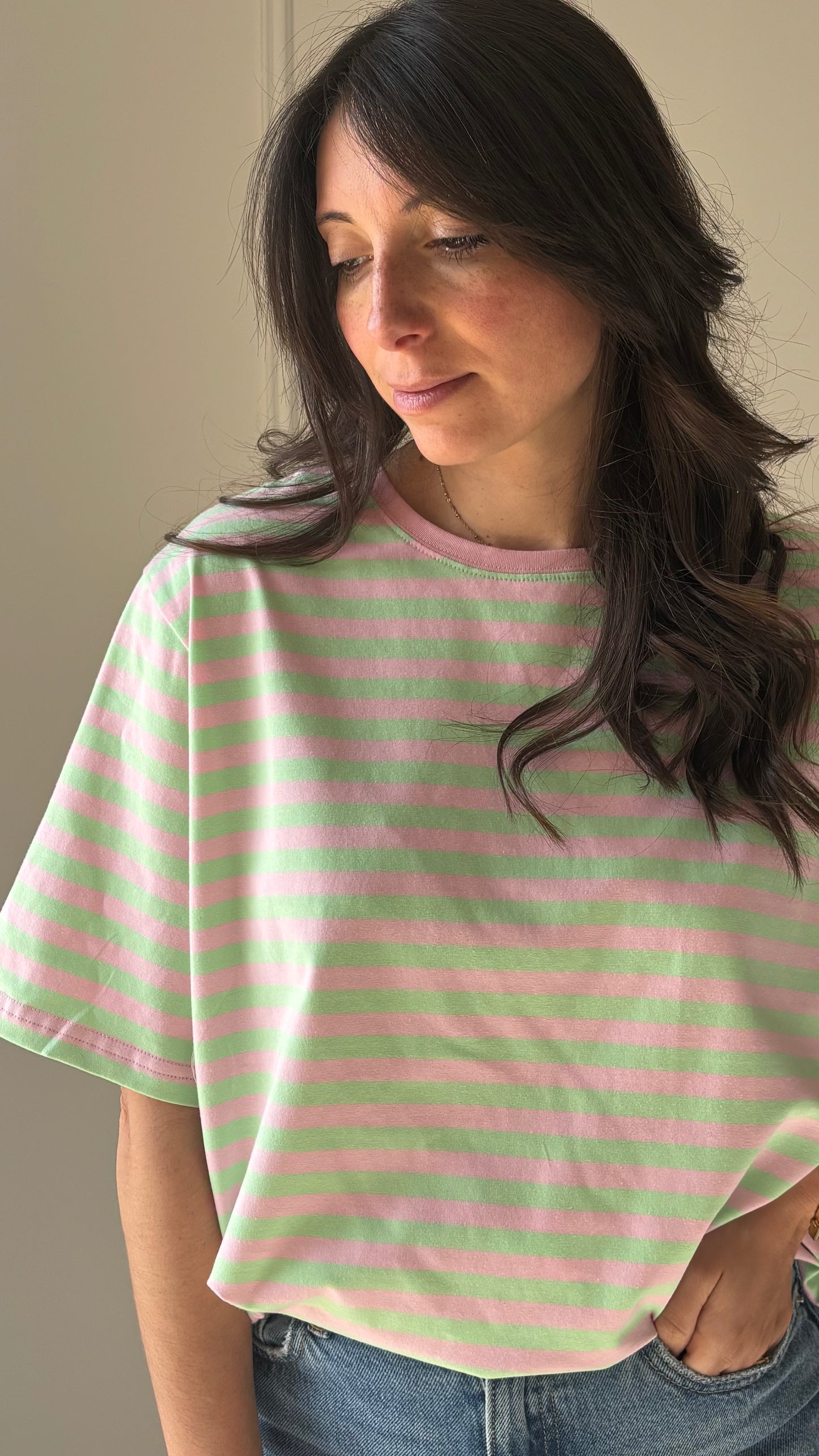 T-shirt VALENTINE - Rose/Vert
