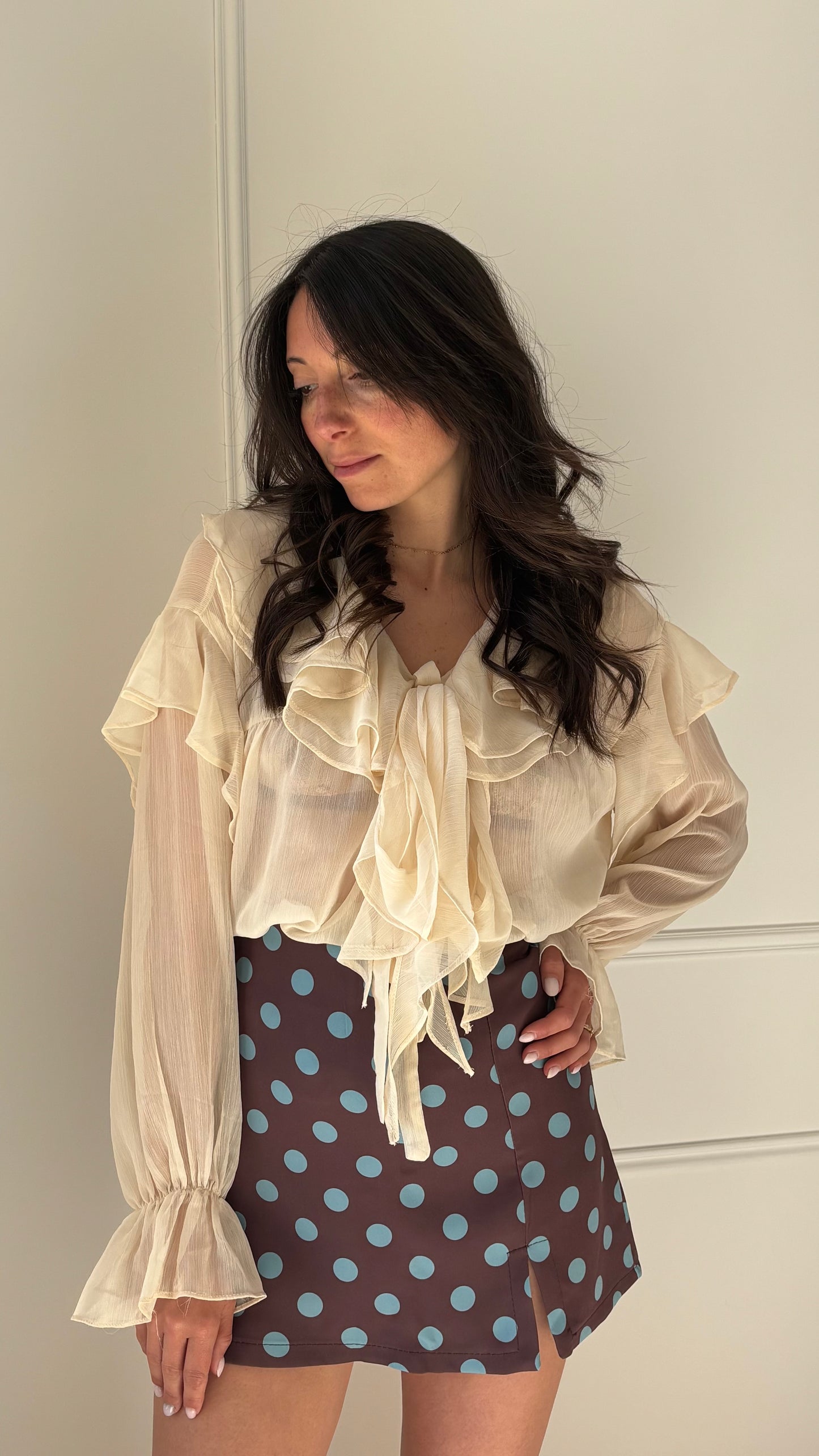 Jupe POPPY - Marron/Bleu