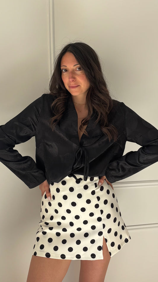 Jupe POPPY - Blanc/Noir