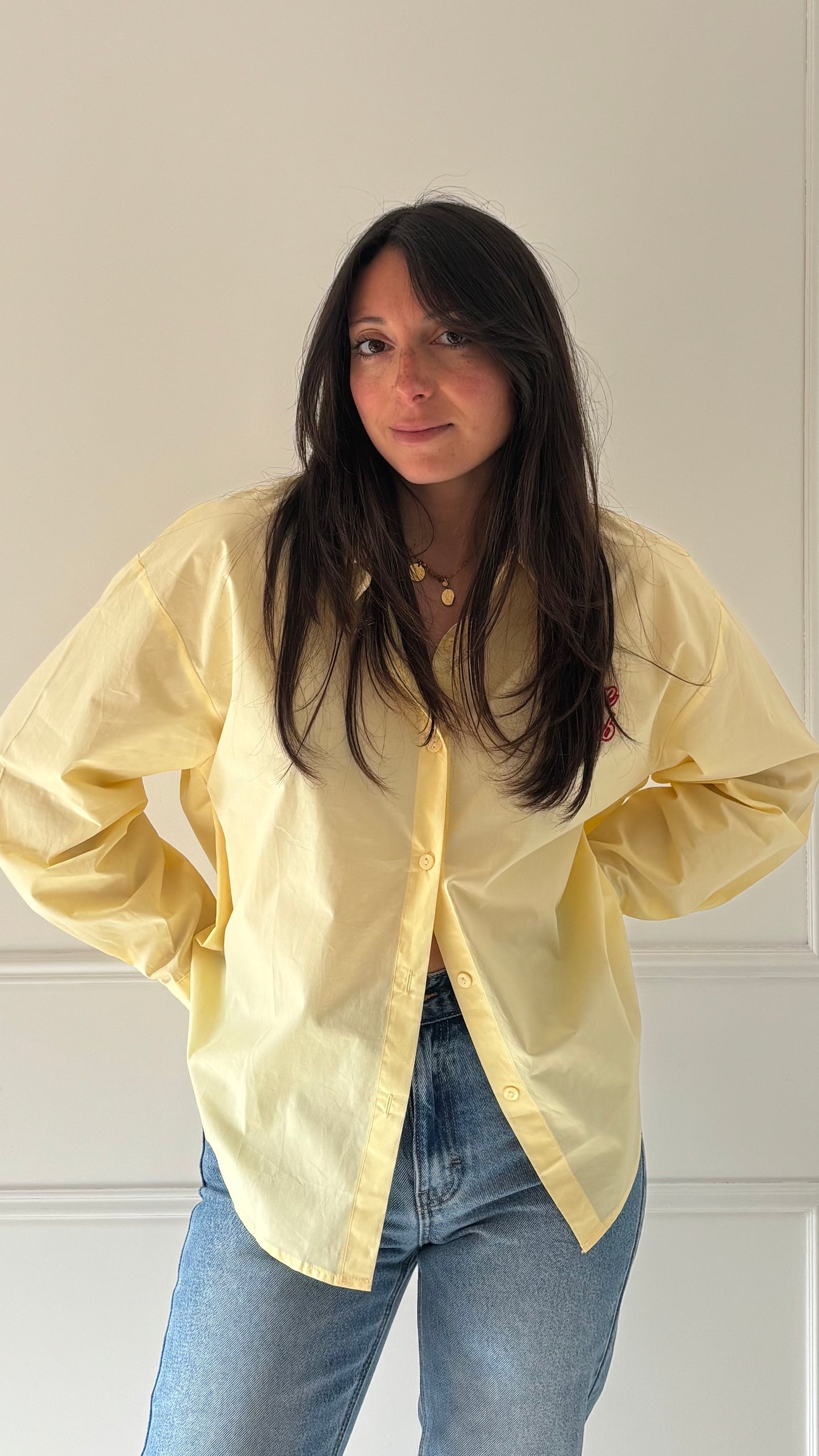 Chemise LOVE - Jaune