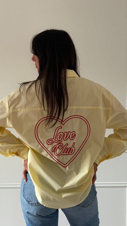 Chemise LOVE - Jaune