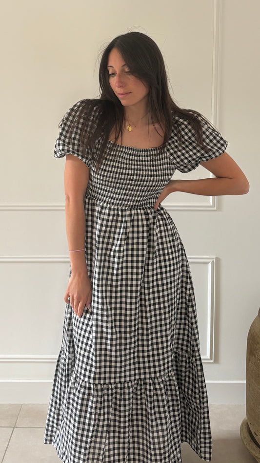 Robe HERMINE - Noir/Blanc