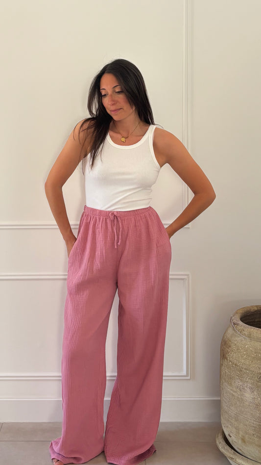 Pantalon MARION - Vieux Rose