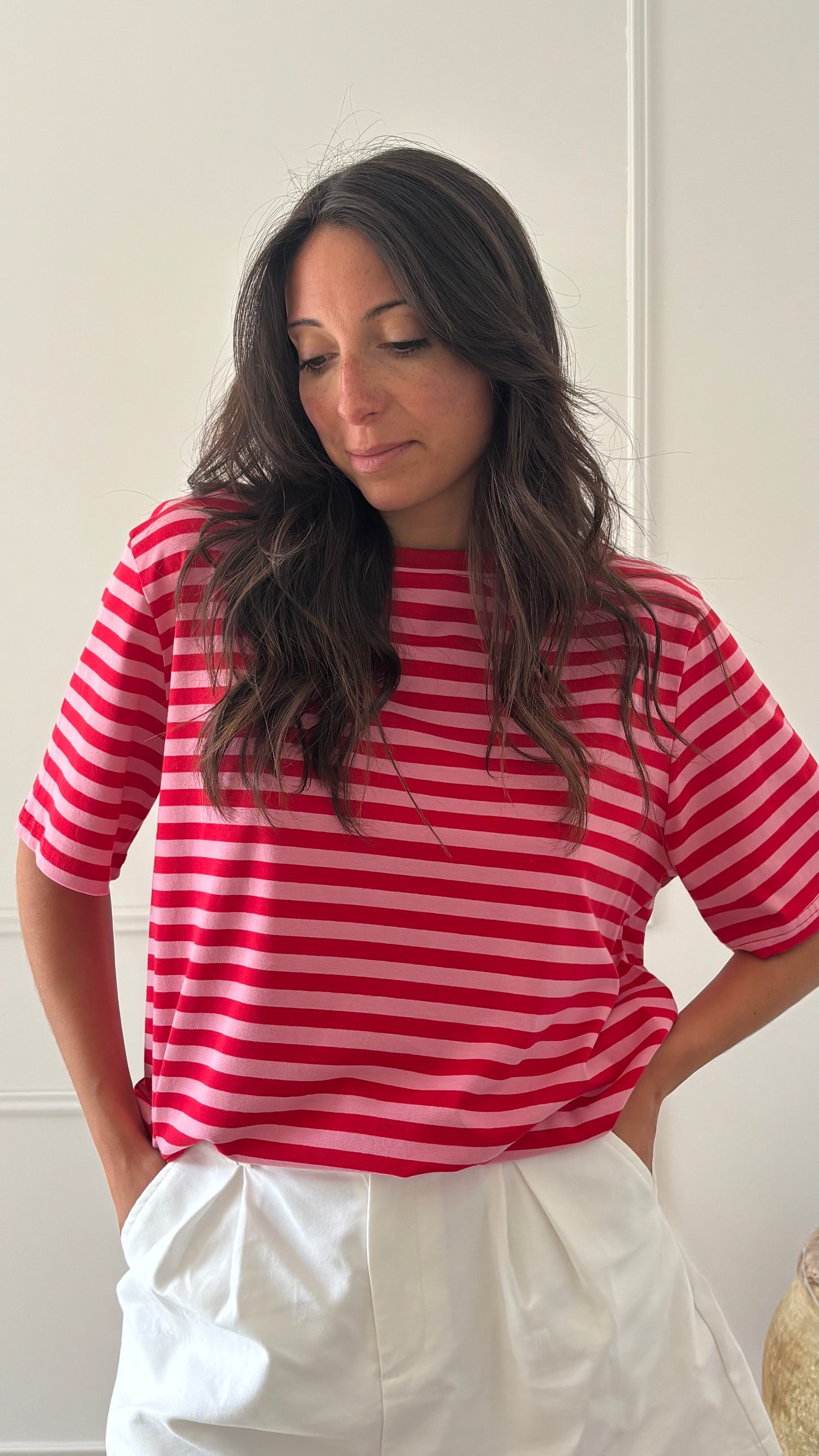 T-shirt VALENTINE - Rose/Rouge