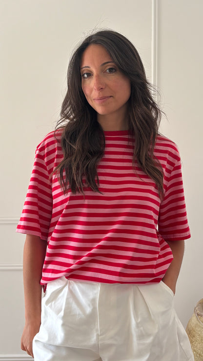 T-shirt VALENTINE - Rose/Rouge