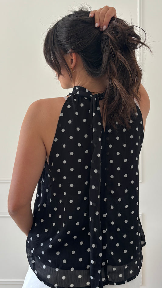 Top POPPY - Noir/Blanc