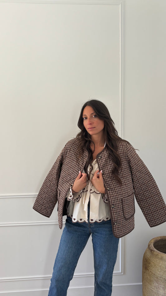 Veste matelassée NINON - Marron