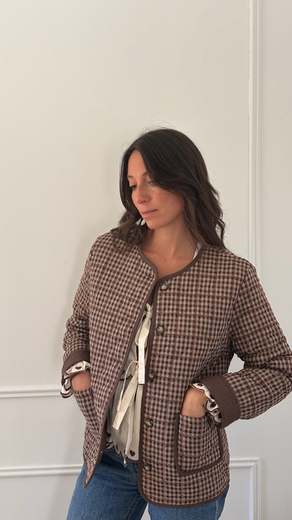 Veste matelassée NINON - Marron