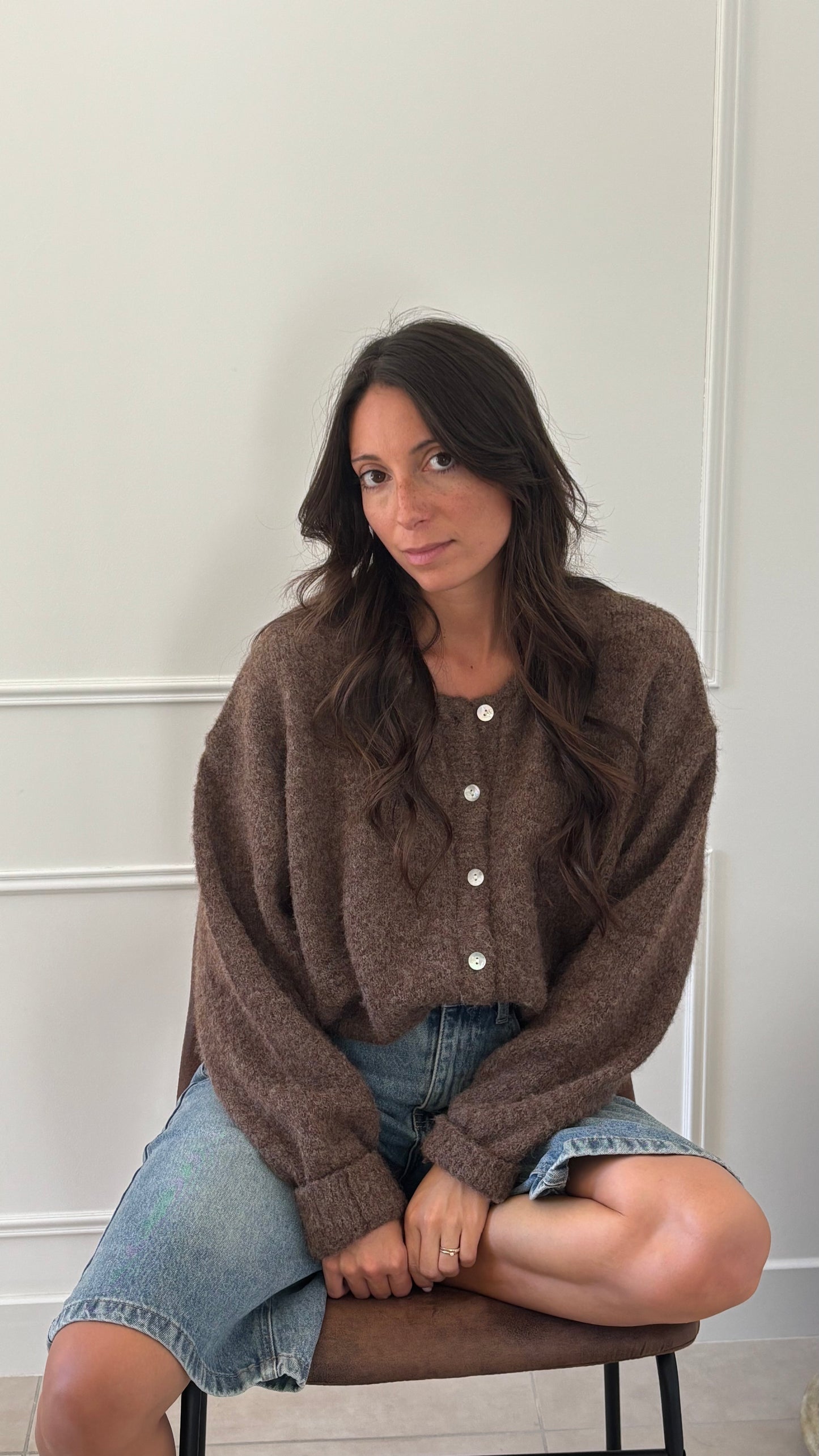 Gilet CELESTE - Noisette