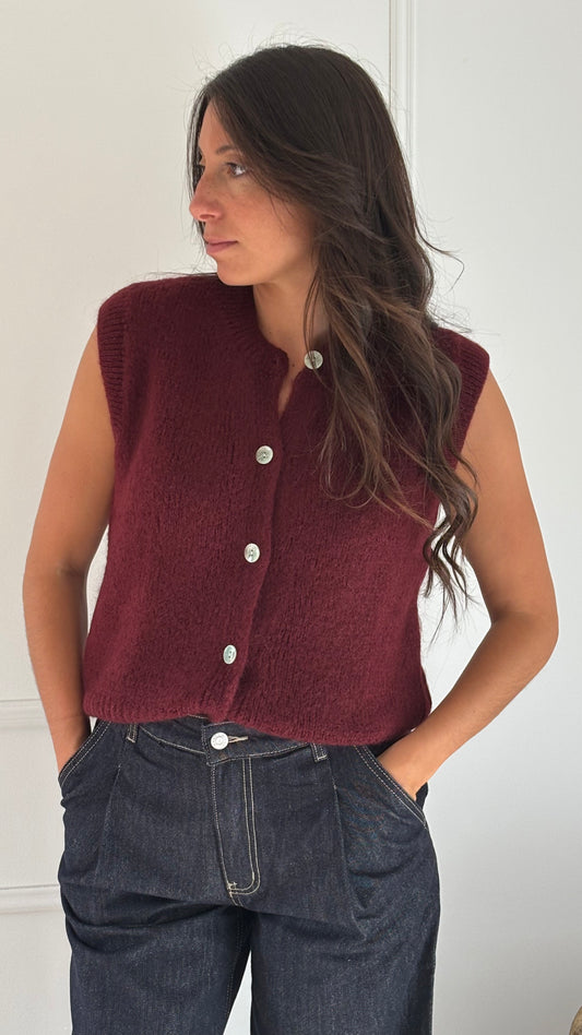 Gilet sans manche AXEL - Bordeaux