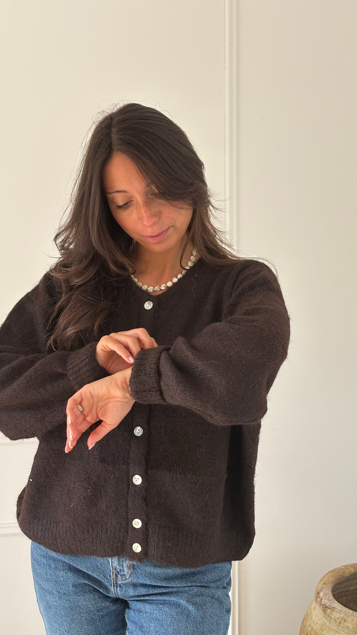 Gilet CELESTE - Chocolat