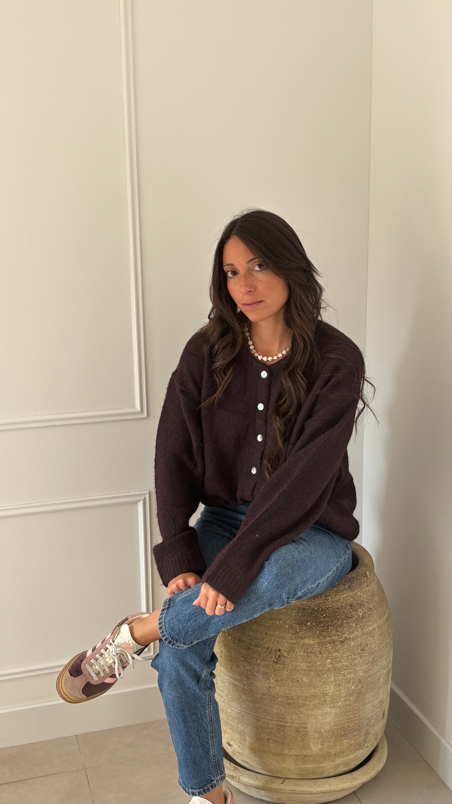 Gilet CELESTE - Prune