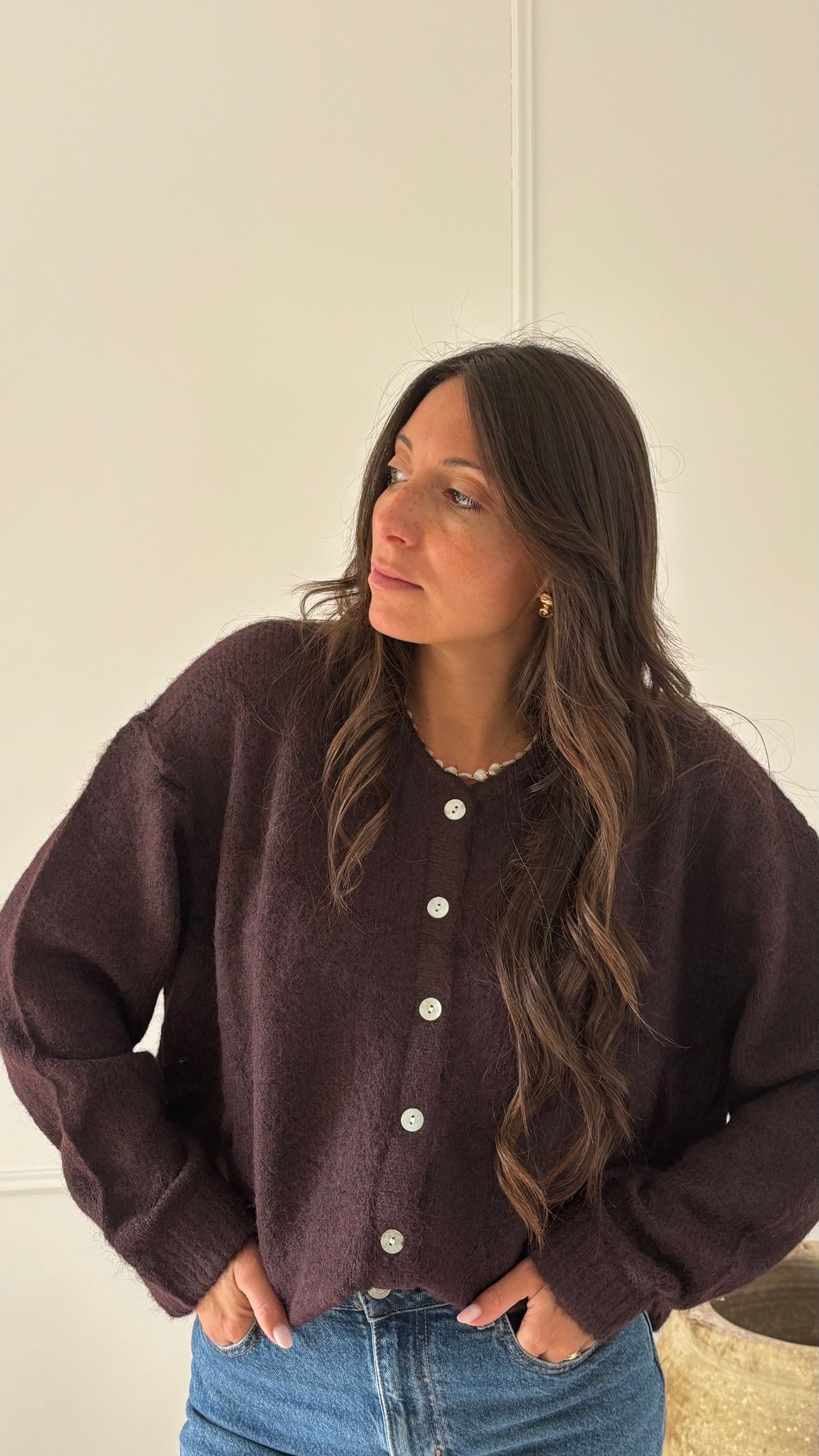 Gilet CELESTE - Prune