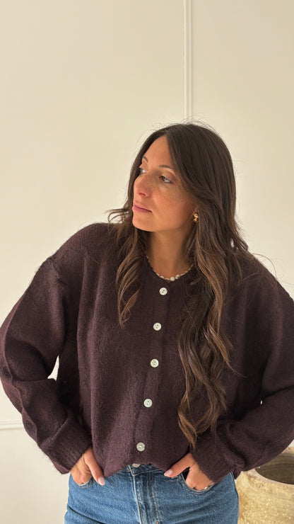 Gilet CELESTE - Prune