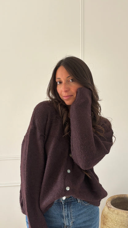 Gilet CELESTE - Prune