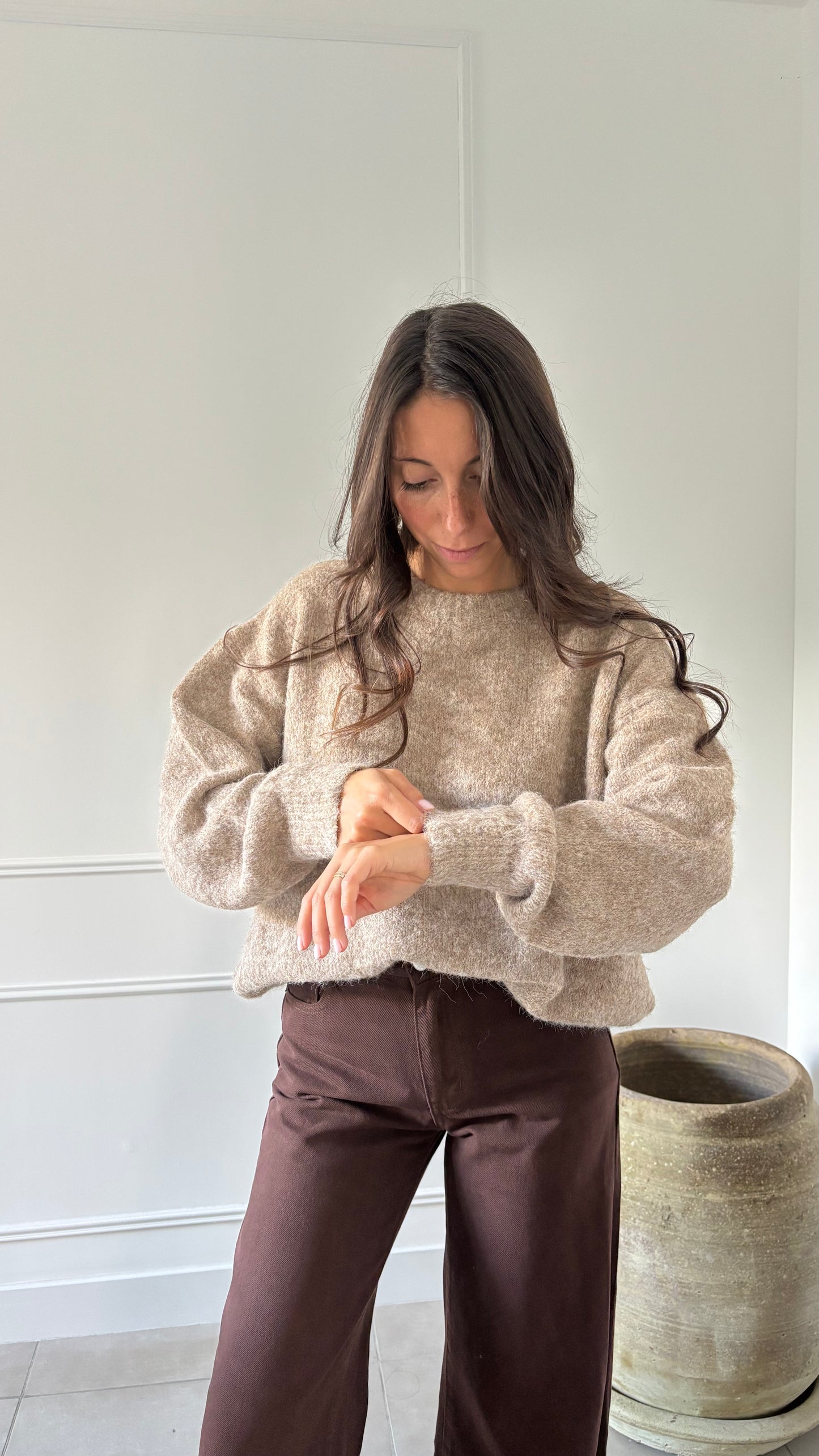 Pull CELESTINE - Taupe