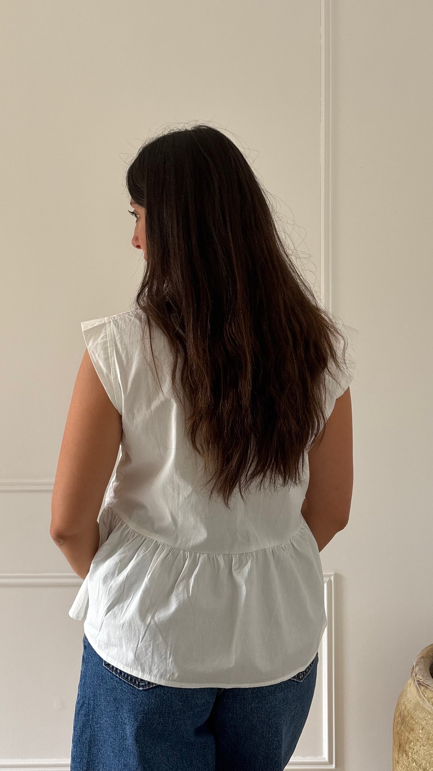 Top LOUISA - Blanc