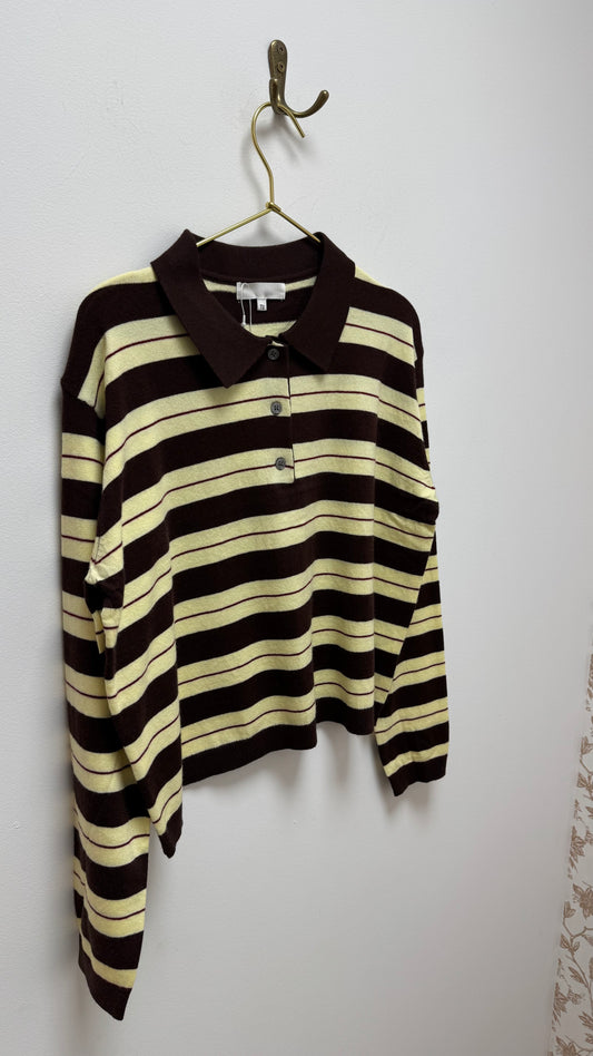 Polo ACHILLE - CAFE/JAUNE