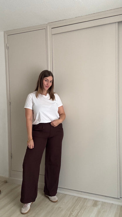 Pantalon ELIAN - CHOCOLAT