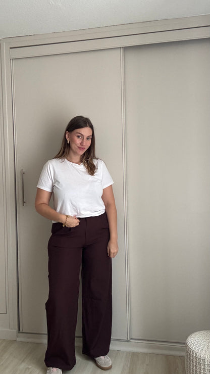 Pantalon ELIAN - CHOCOLAT