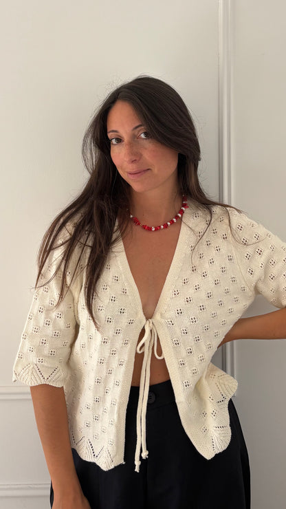Gilet AVA - Crème
