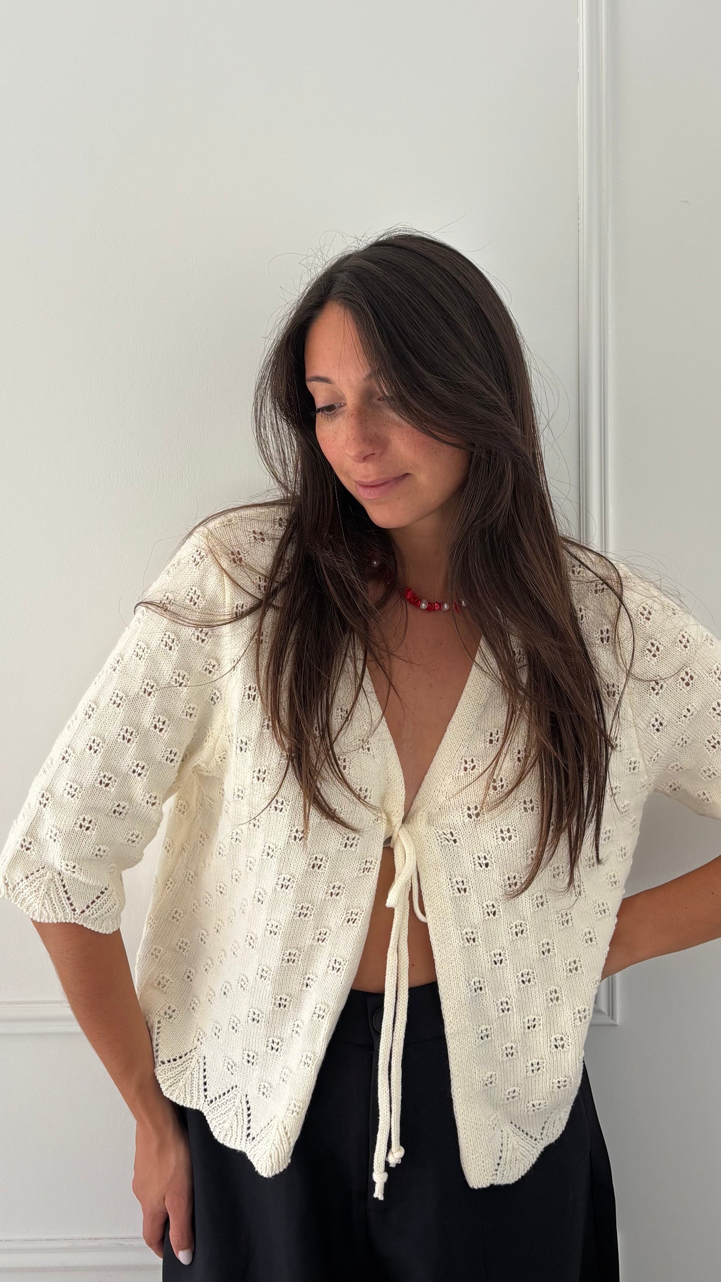 Gilet AVA - Crème