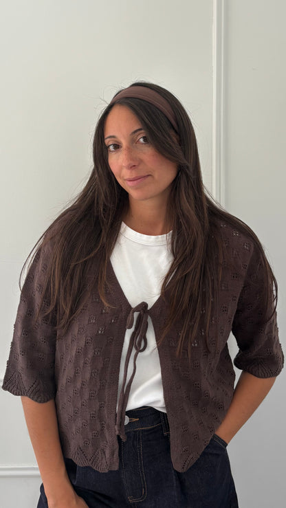 Gilet AVA - Chocolat