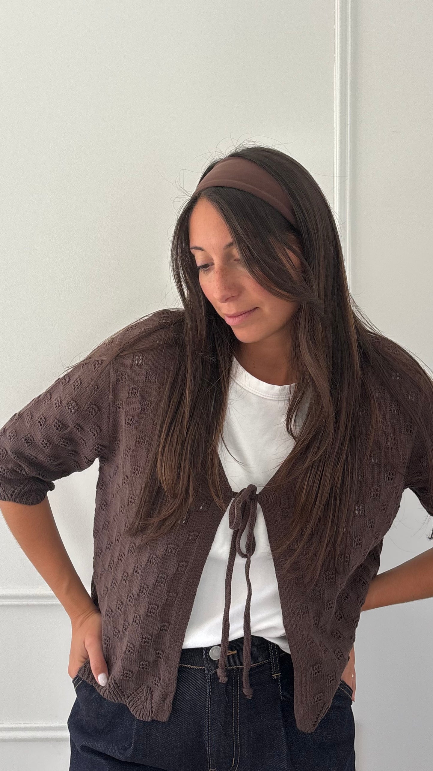Gilet AVA - Chocolat