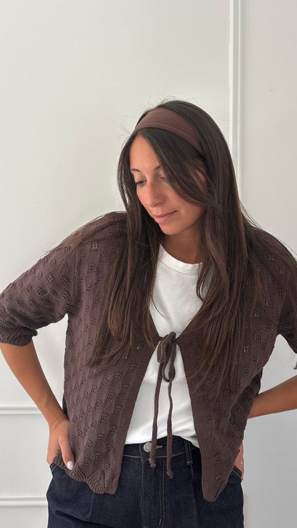 Gilet AVA - Chocolat